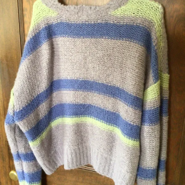 Free People Fine Time Cardi in Neptune sz large NWT bust 26” - Image 9