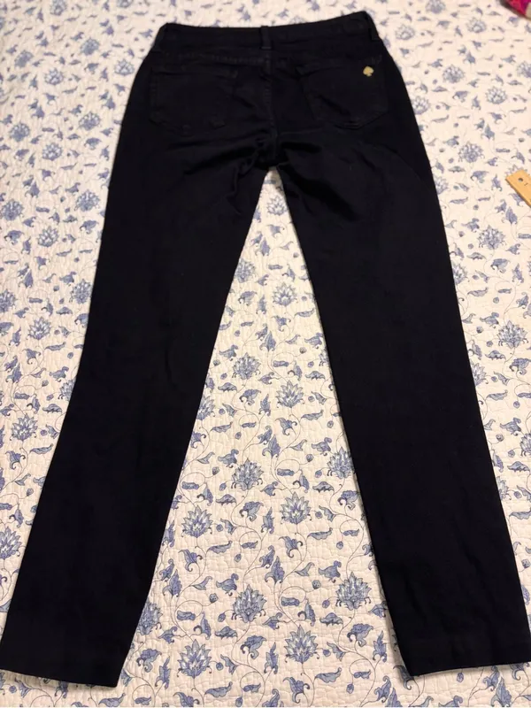 Late Spade womens 25 Black denim skinny jeans Broome Street model - Image 4