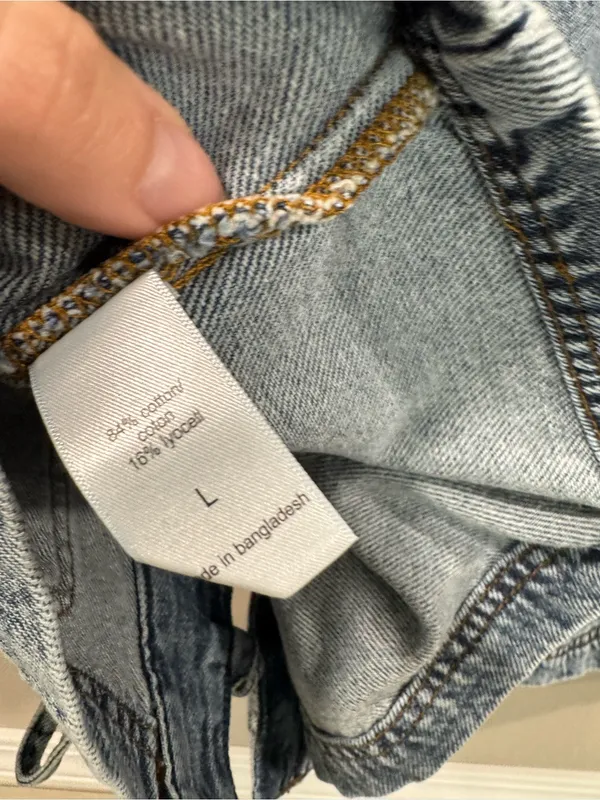 Triple Tie Front Denim Jacket - Image 6