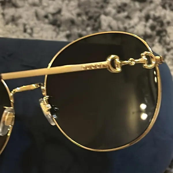 Gucci 59mm Round Sunglasses with Horsebit - Image 6