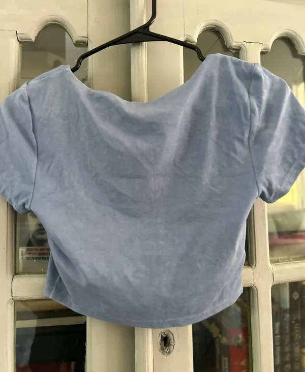 Aerie Blue Cute Crop Top - Image 4