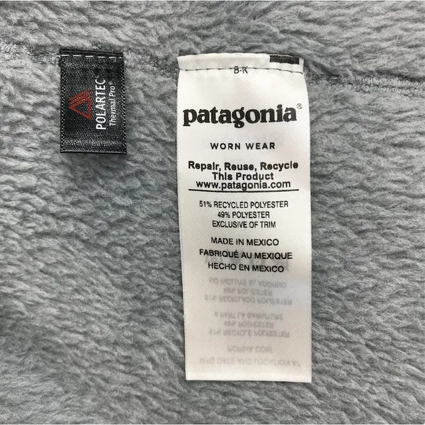 PATAGONIA Re-Tool Snap-T Fleece Pullover Women M Gray Outdoor Travel Timeless - Image 11