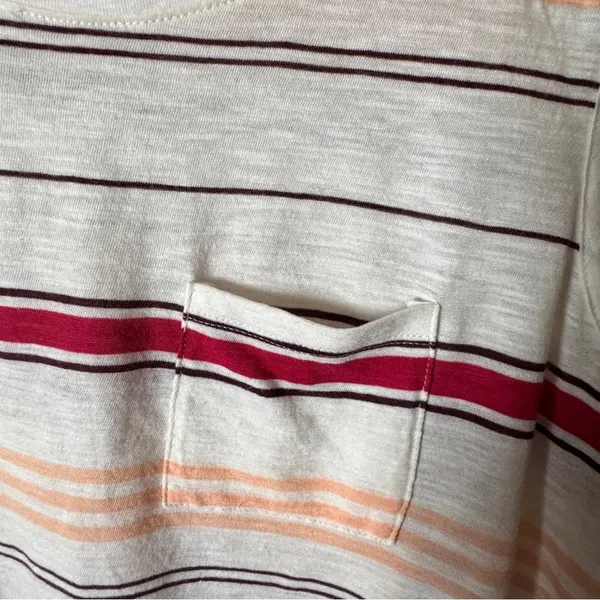 Gap Sleeveless Pocket Striped Sleeveless Top - Red, Orange, and White Sz S - Image 3