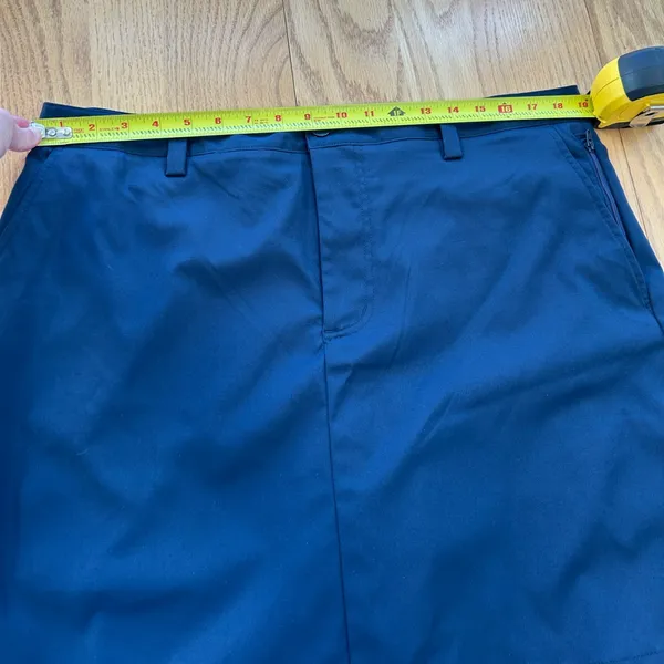 Lands' End Navy Blue Athletic Skort 16 Golf Hiking Casual Zip Pocket Stretch‎ - Image 5