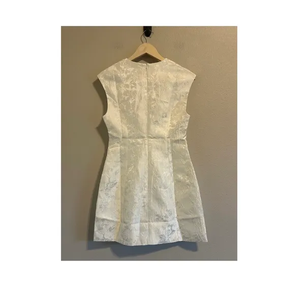 Commence Pocketed Textured Mini Dress with Metal Button small - Image 5