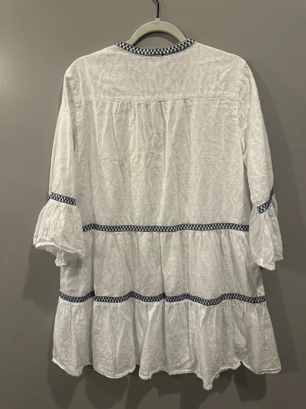 Tommy Bahama Jacquard Tiered Tassel Detail Dress - Image 5
