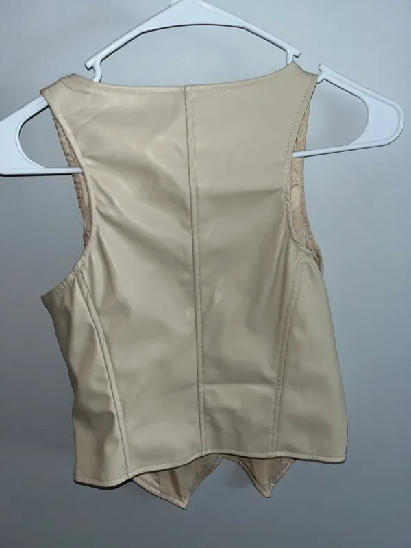 Leather Vest Size XS - Image 3