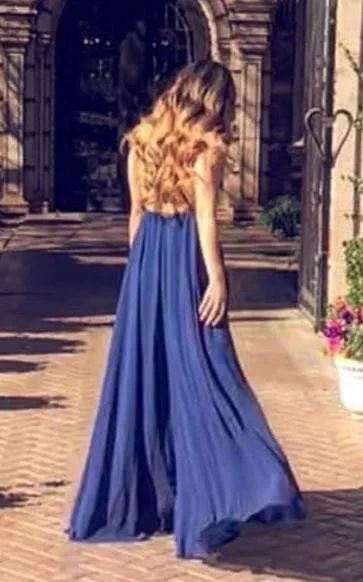 NWT Lulu’s Mythical Kind of Love Maxi Dress Navy Blue XS - Image 5
