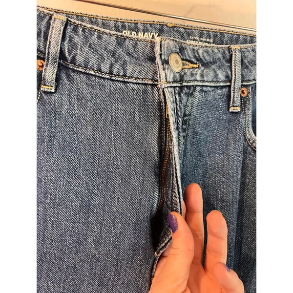 Old Navy Extra High Rise Wide Leg Denim Secret Pockets Jeans Size 12 - Image 3