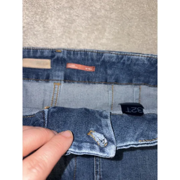 pilcro the skipper jeans 32 tall raw hem‎ Wide Leg Crop Jeans Denim (33x31) - Image 3