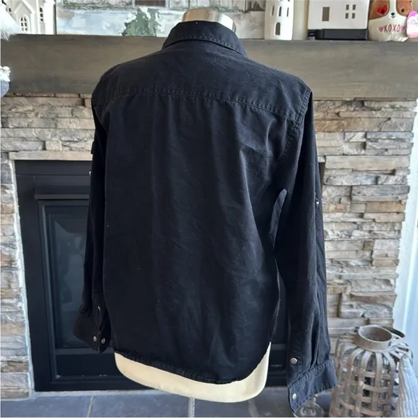 Lauren Ralph Lauren Black Classic Button Down Top - Image 3