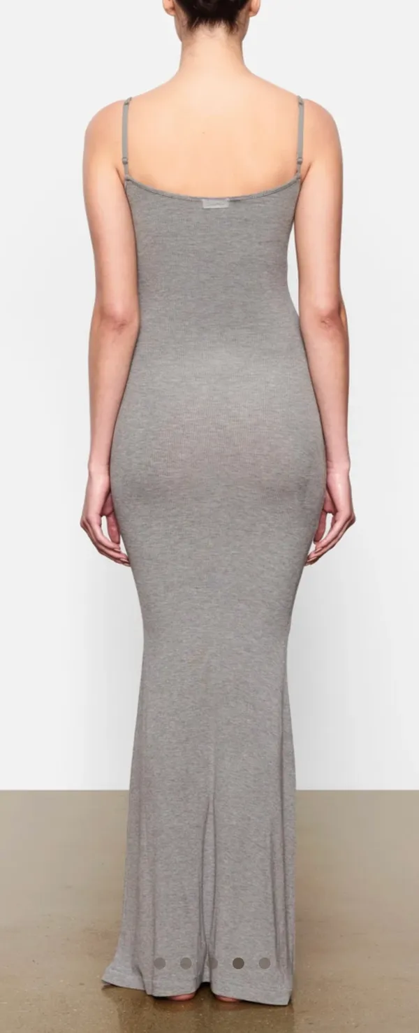 SKIMS Gray Maxi Dress - Image 3