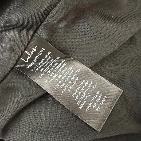 Lulus Love In Your Eyes Black Knotted Mermaid Maxi Dress Formal Medium NWT - Image 11