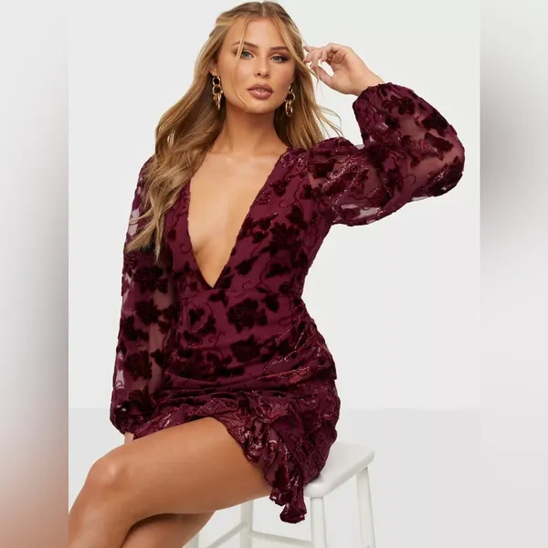 Nwot | For Love & Lemons‎ Penelope Mini Dress-Small - Image 2