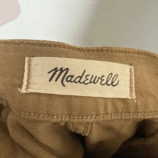 Madewell‎ Emmett Wide-Leg Crop Pants Size 25 Petite Brown - Image 4