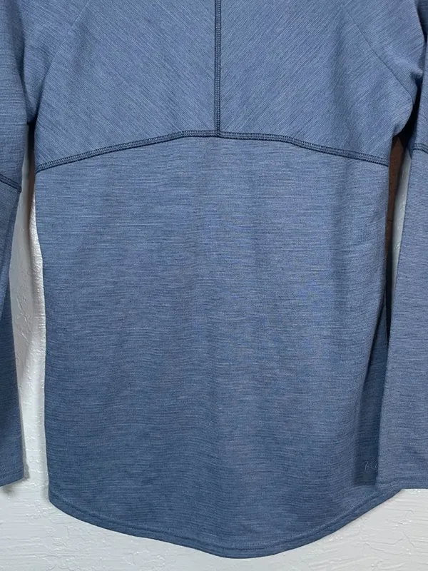 Kuhl Women S Blue Long Sleeve Wool Blend Shirt Scoop Neck Granola Crunchy - Image 5
