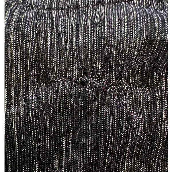 Sabina Musayev Purple Tiered Ruffle Mini Dress XS Plisse Metallic Cocktail $285 - Image 14