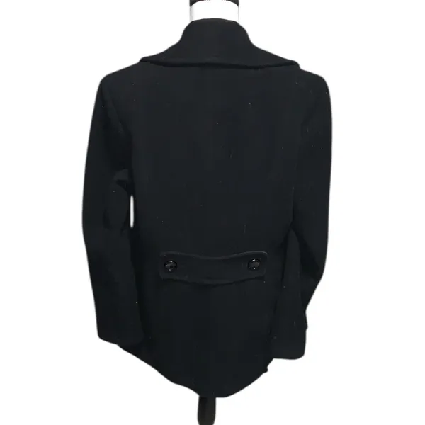 Calvin Klein Black Wool Blend Peacoat for Size Woman’s 8 - Image 4