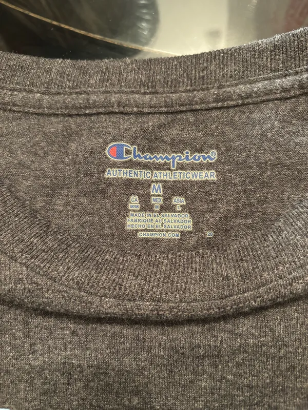 Champion North Carolina Tar Heels Long Sleeve Shirt - Charcoal - Image 2