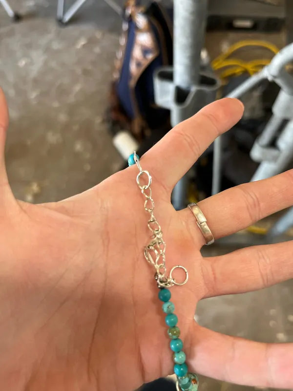 16” turquoise necklace Blue - Image 2