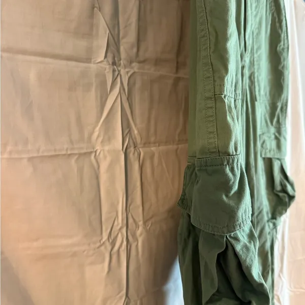 Abercrombie & Fitch Green Wide Leg Pants Relaxed Fit - Image 4