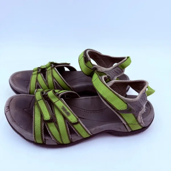 Teva Women's Tirra Lime Green Outdoor Sport Sandals Size 8 - Image 6