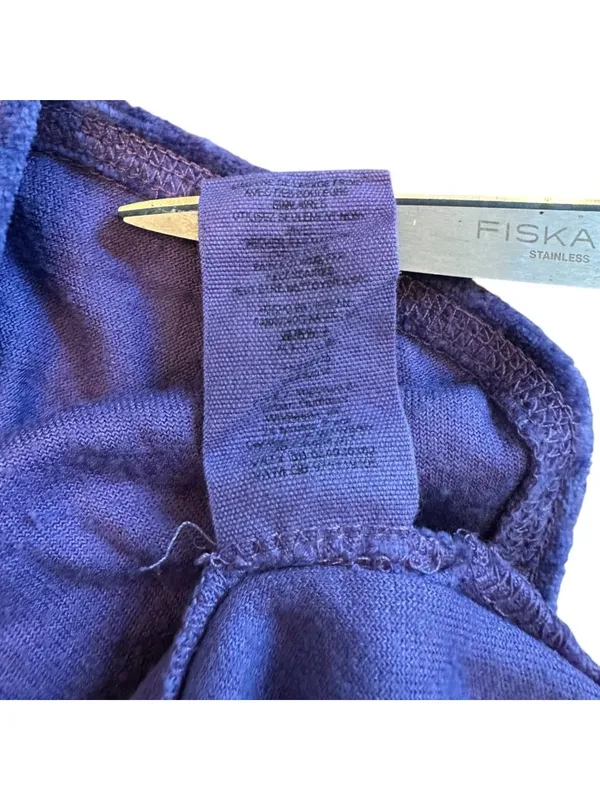 Free People We The Free Luxe Purple Crushed Velvet Oversized Tunic Dress Size L Boho - Image 6