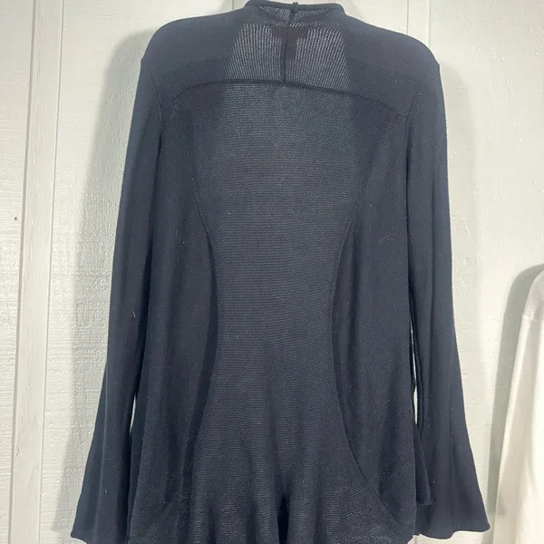 Catch My Black Cardigan Sweater Size XL EUC - Image 5