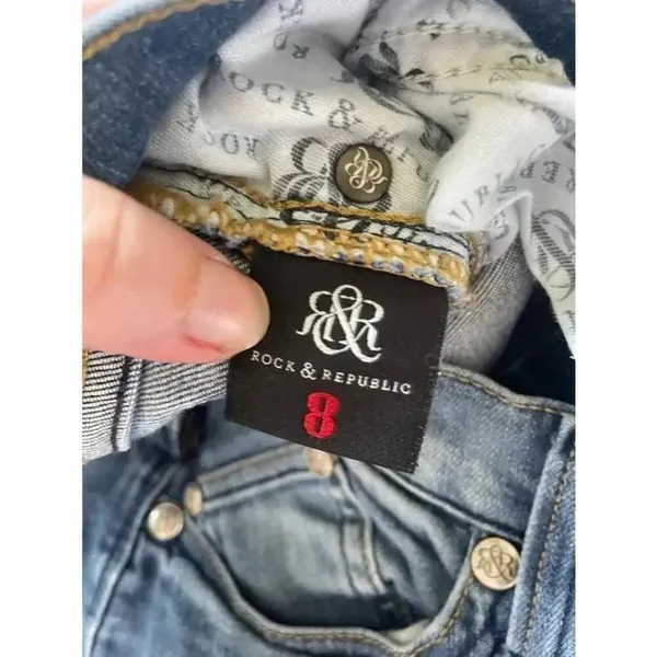 Women's Rock‎ & Republic Jeans Size 8 Blue Berlin EUC! - Image 11