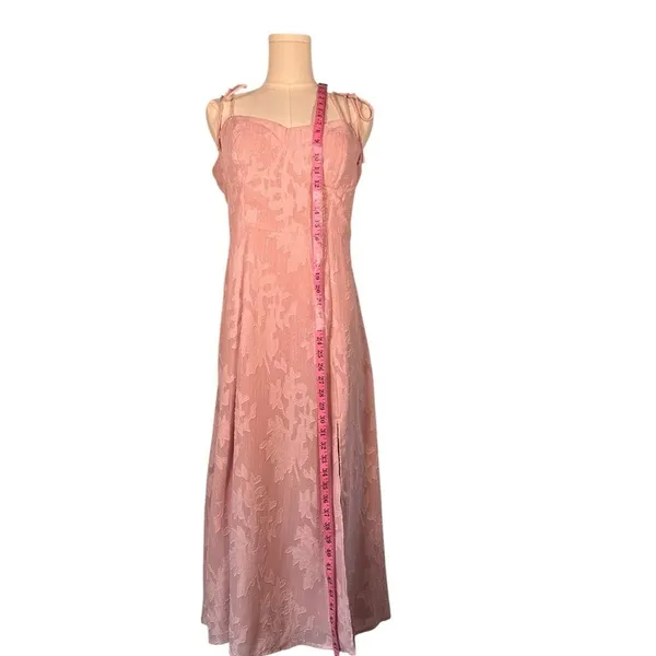 Lulu's Light Pink Floral‎ Midi Dress - Image 6