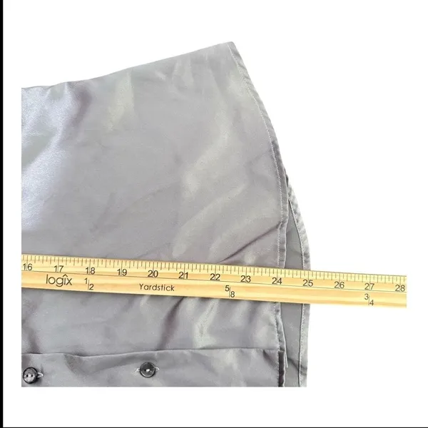 Victoria's Secret Grey Satin Long Sleeve Button Down Pajama Top Size S Lounge - Image 9