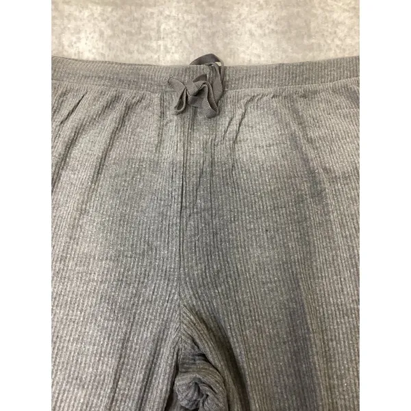Auden Womens Plus Size 1X Ribbed Knit Pajama Jogger Pants Dark Gray NWT.… - Image 2