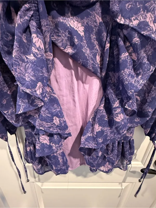 Free People Purple These Dreams Mini Dress - Image 5