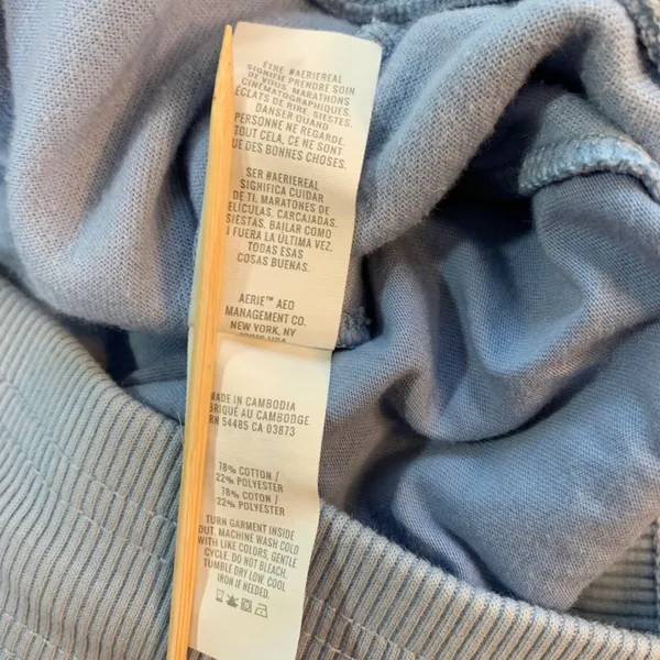 Aerie Womens Medium Velour Flare Leg Drawstring Waist Lounge‎ Pants Blue - Image 5