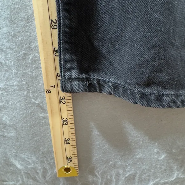 1688| NWT Aeropostale High Rise‎ Baggy 90s Inspired Jeans Black 14 - Image 4