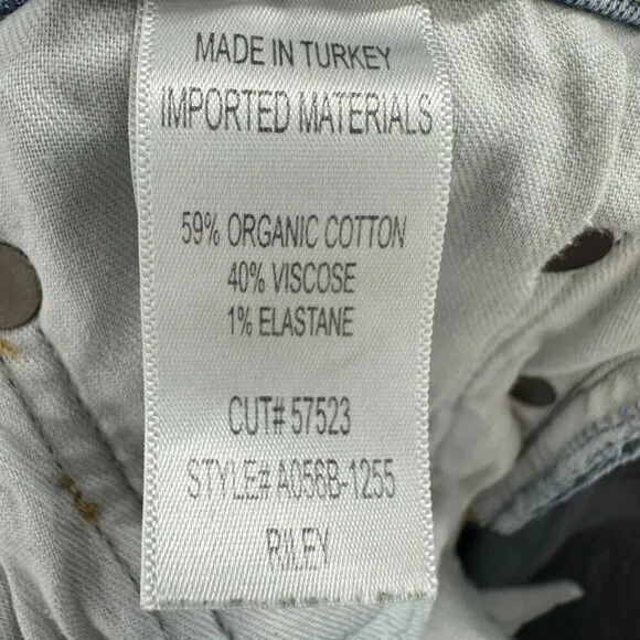 Agolde '90s distressed mid-rise straight-leg jeans Medium Wash‎ Size 31 Casual - Image 7