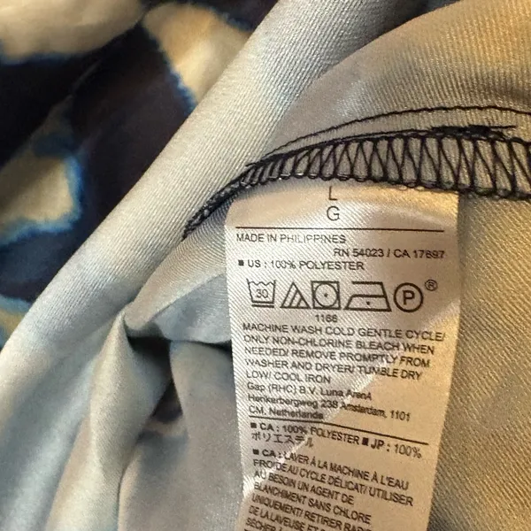 Banana Republic‎ Blue Cowl Neck Tank Top Size Large - Image 5