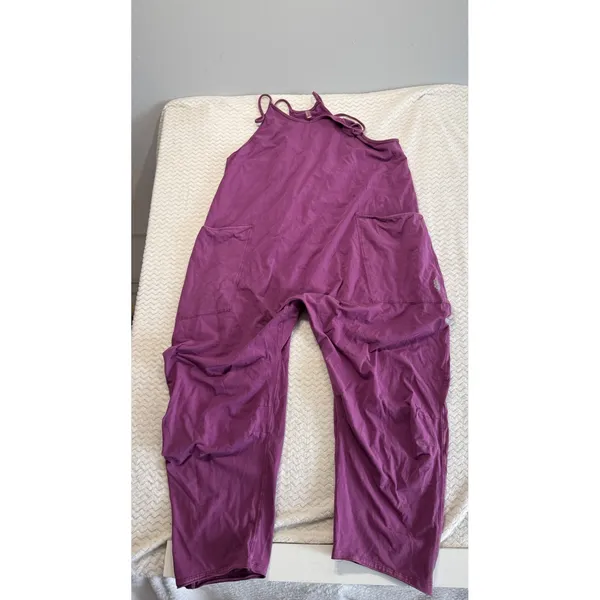 Free People Movement FP Hot Shot Body Romper large purple one piece Jumpsuit - Image 2