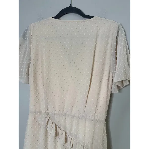 Lulus Next To You Swiss Dot Ruffled Midi Dress Size‎ M Fairy Coquette Asymmetric - Image 7