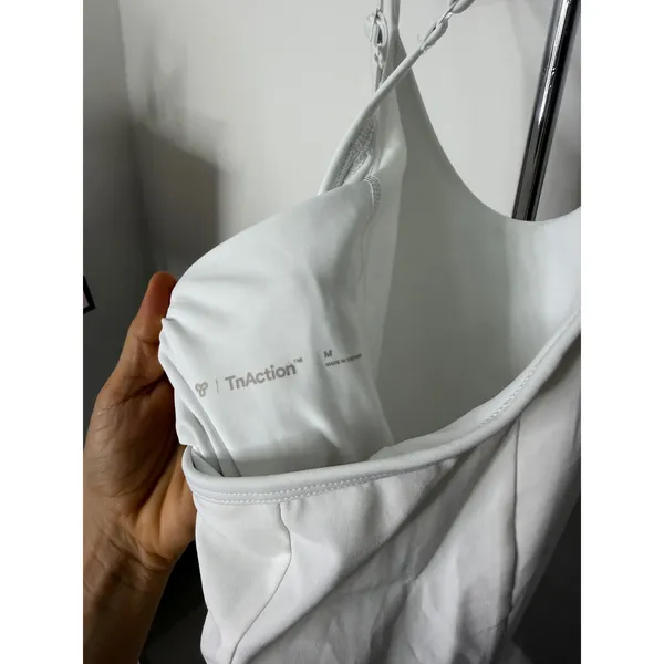 TnAction Active Dress White Mini Racerback Tennis Dress M - Image 5