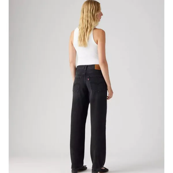 New Levi's 26x30 Premium Baggy Dad Women's Jeans Shrink Up Black - Image 3