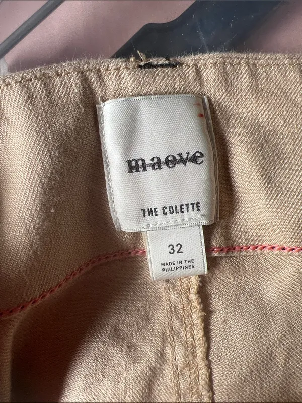 Anthropologie Colette Cropped Wide Leg Pants - Contrast Stitch 32 - Image 5
