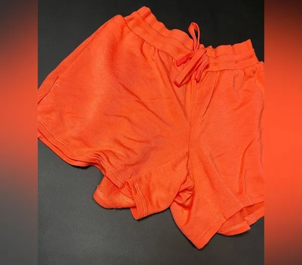 Casual Soft Cozy Orange Shorts Drawstring Women’s Sz XS NWOT - Image 2