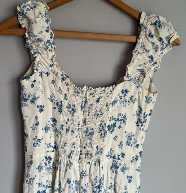 Reformation Pacey short-sleeve mini dress in Lula Floral 6 - Image 8
