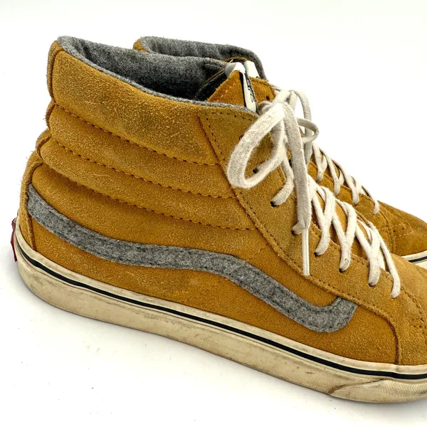 Vans Old Skool Women's Sneakers Mustard Suede High Top Sneakers Size 7.5M / W9 - Image 2