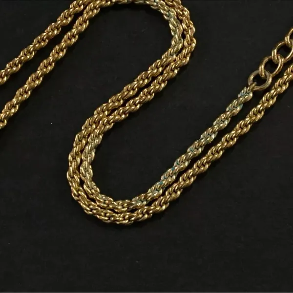Christian Dior gold perfume bottle necklace with Dior logo - Image 6