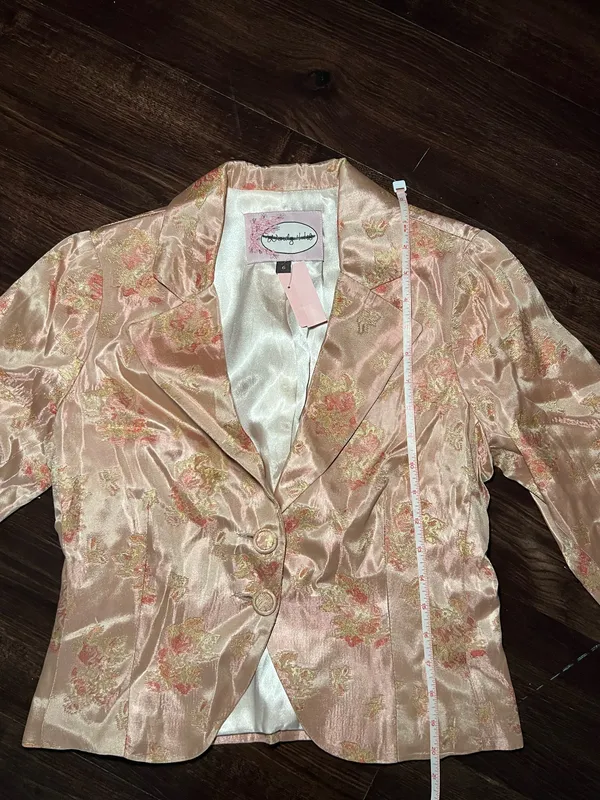 NWT Floral Wendy Hil Blazer Size 6 Pink - Image 6