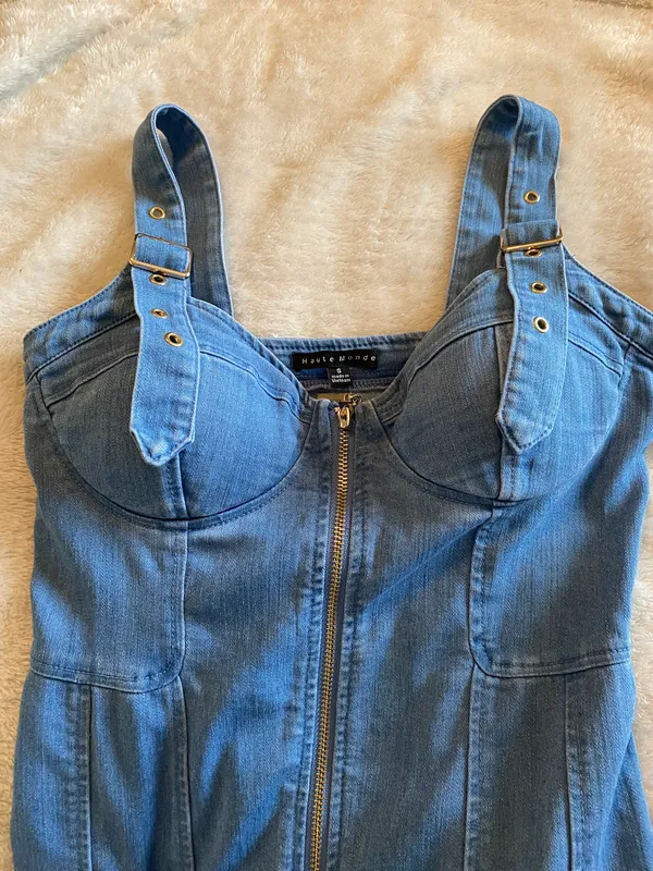Haute Monde Denim Dress - Image 3