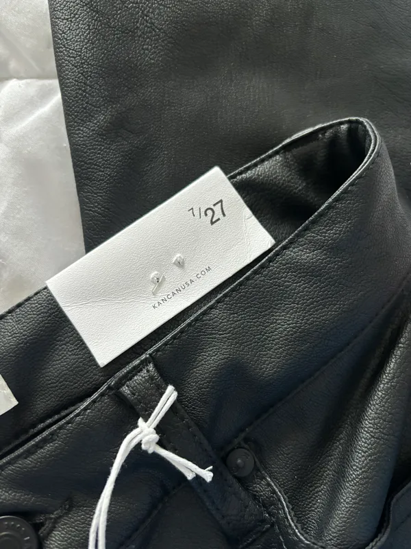 Buckle Leather Pants - Image 3