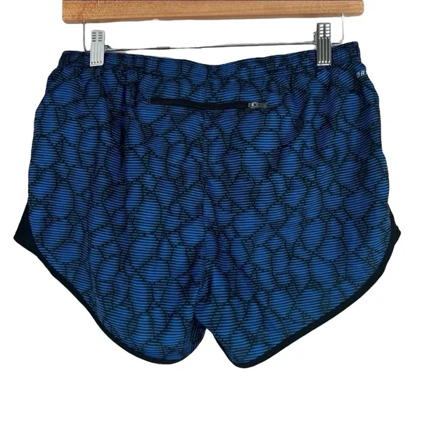 Nike Athletic Shorts Womens S Blue Black Lined Dolphin Hem Athleisure‎ Running - Image 3